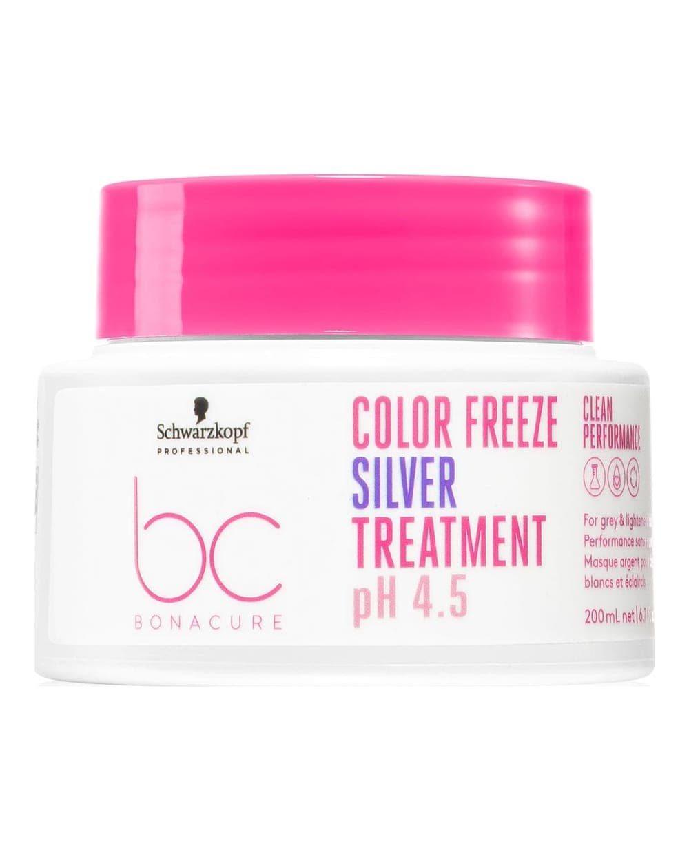 שוורצקופף BC Color Freeze מסכת סילבר לנטרול צהוב בשיער בלונד