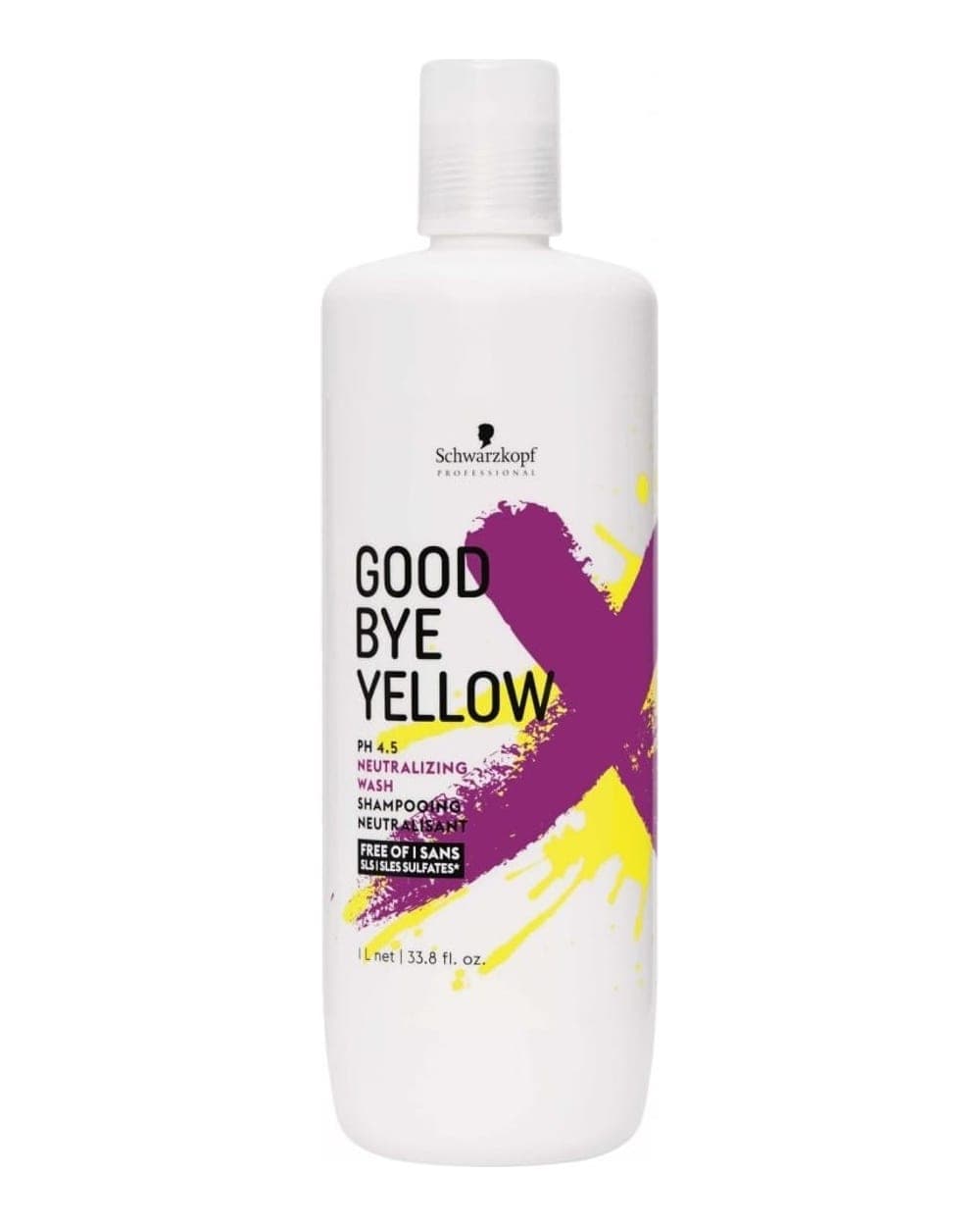 שוורצקופף Goodbye Yellow שמפו סגול לנטרול צהוב בבלונד 1000 מ"ל